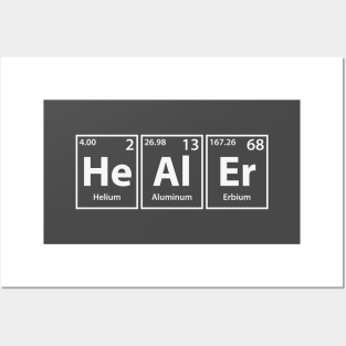 Healer (He-Al-Er) Periodic Elements Spelling Posters and Art